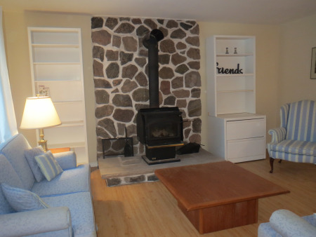 Cozy Fire - a glass of wine - 